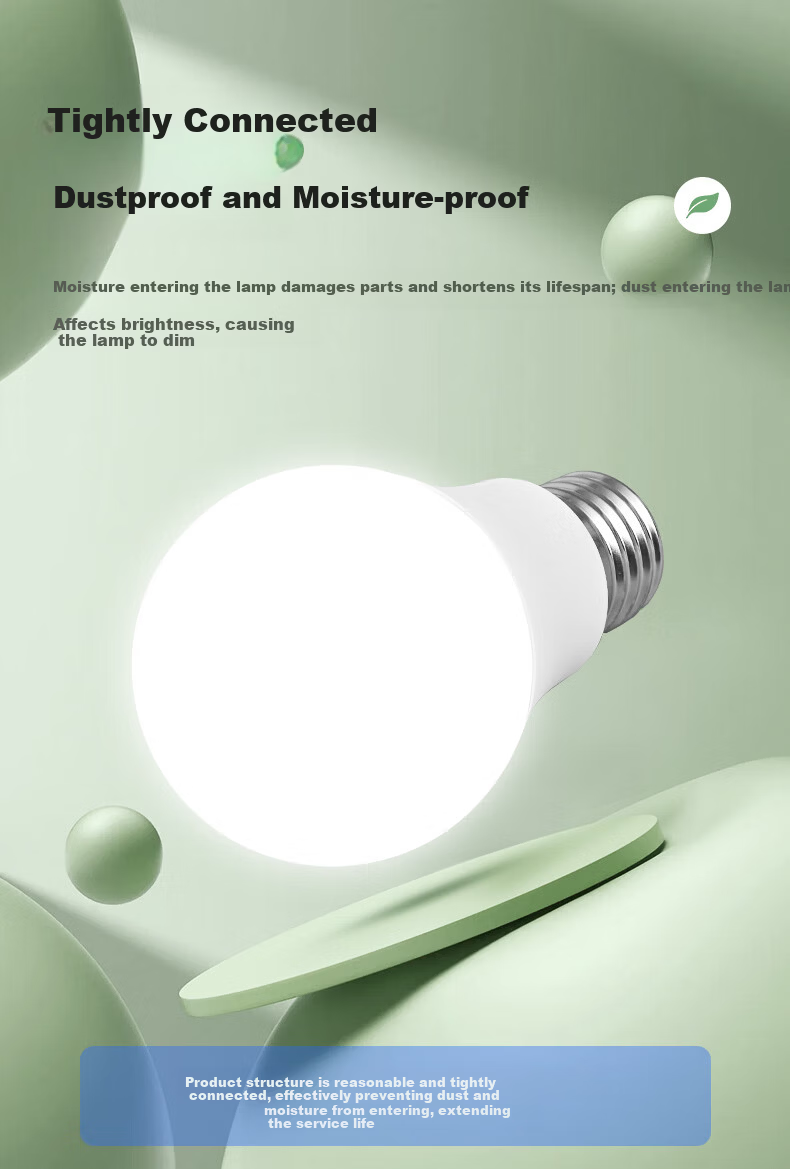 CHNT LED Bulb, Energy-Saving Lamp, E27 Screw Base, for Home And Commercial Use, High-Power Light Source, 9W Cool White Globe Bulb 10