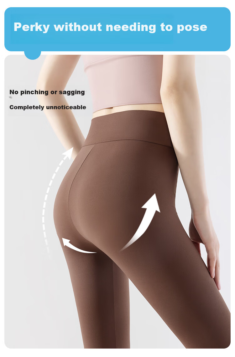 GRACEWELL Women's Lightweight Warm Sharkskin Yoga Pants, Ultra-Thin Bare-Feel Leggings for Daily Outdoor Sun Protection 8