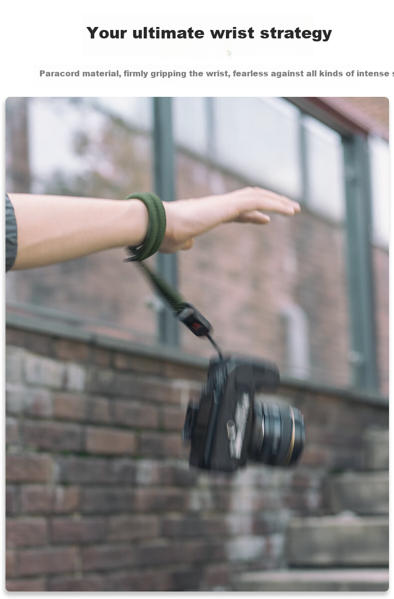 SUREWO Camera Quick Release Wrist Strap Compatible with Canon Sony Nikon Fuji DSLR Handwoven Vintage Anti-Lost Safety Wristband for Mirrorless Cameras 2