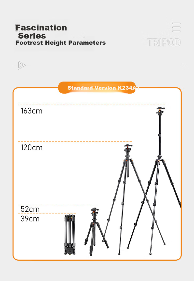 Zhuoer Tripod Camera Stand, Multifunctional Center Column, Horizontal Tripod, DSLR Photography Phone Stand, Horizontal Arm at 90 Degrees, Indoor Live Streaming, Food Photography, Outdoor Monopod 1