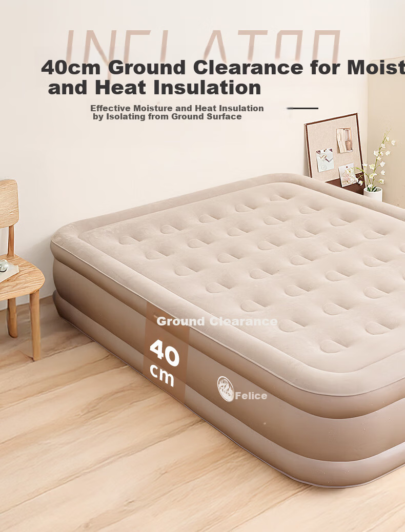 FEIRSH Automatic Inflatable Mattress Outdoor Camping Home Air Cushion Picnic Moisture-Proof with Pillow Single Second Generation Upgrade 16