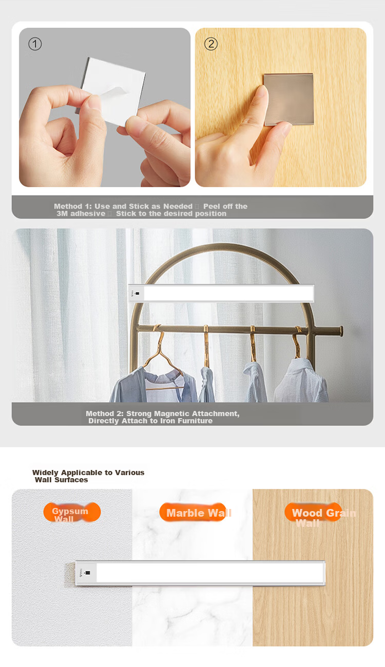 BULL Hand Wave Sensor Cabinet Light Wardrobe Light Wine Cabinet MC-C1R5B-ES Hand Sweep Sensor Magnetic 40CM 5700K 10