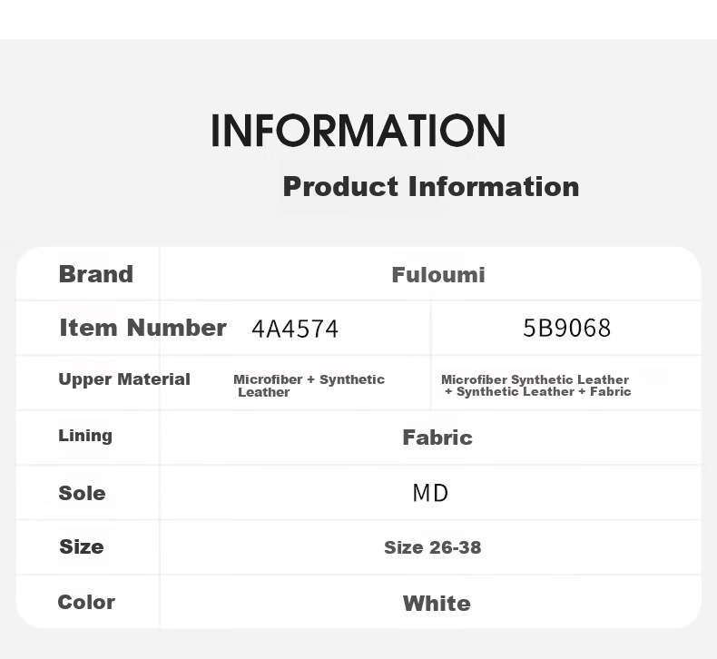 Follow Me Kids White Casual School Sneakers Unisex Junior High Fashion Shoes Size 34 3