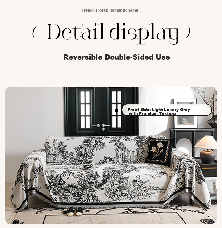 Saint Valentine Chenille Sofa Cover Full Coverage Slipcover Sofa Cushion Four Seasons Universal Non-Slip Blanket 180*380 12