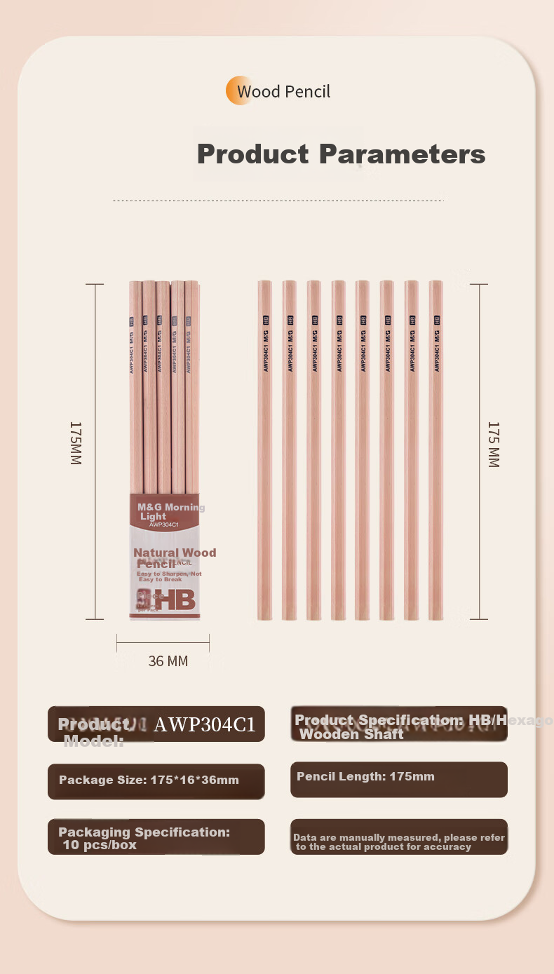 M&G Stationery HB Pencils, 30 Pieces, Natural Wood Triangular Pencils for Primary School Students, Drawing Pencils for Exam Writing And Summer Vacation Handwriting Practice AWPQ2324 7