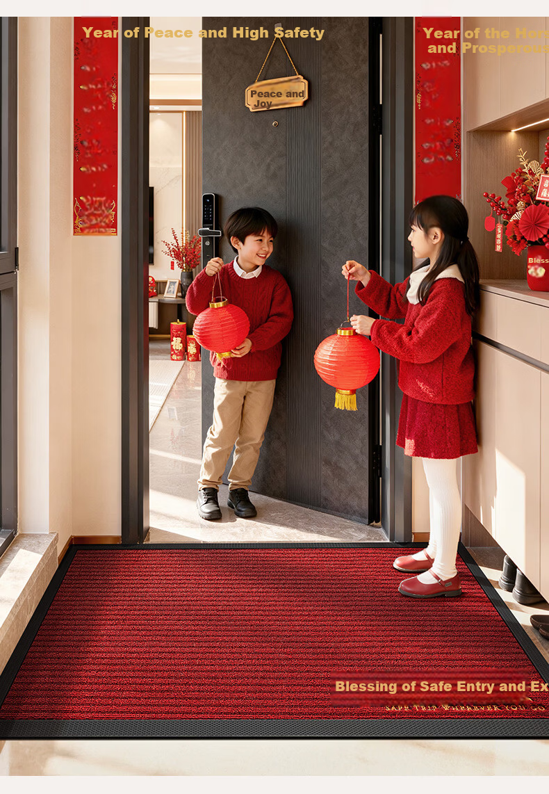 Baineng Safe Entry High-End Door Mat 2026 New Model Entrance Floor Mat 80x120cm 12