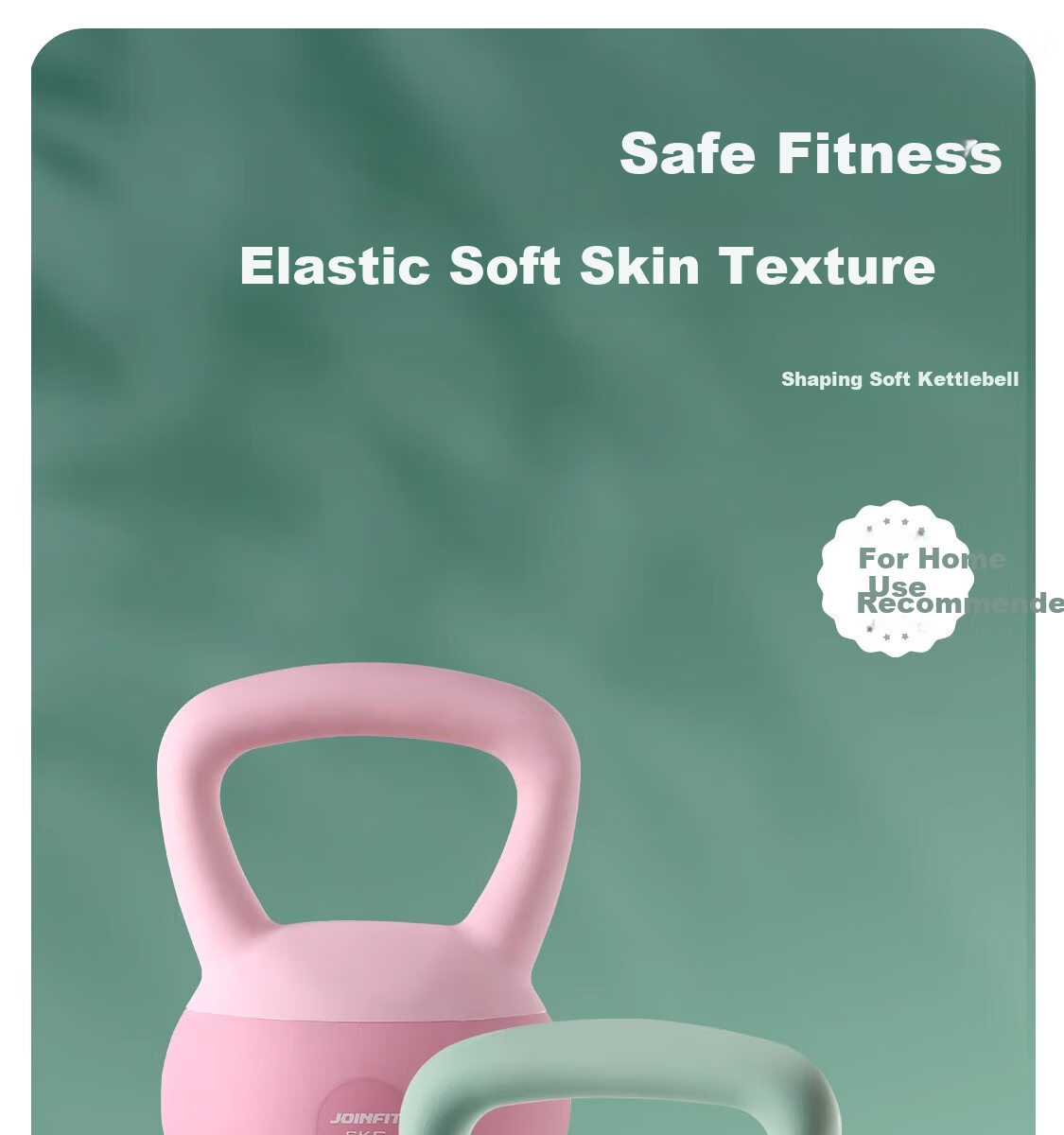 JOINFIT Soft Kettlebell Women's Fitness Equipment Home Dumbbell 6kg Blue-Green F.S.002AC-J 1