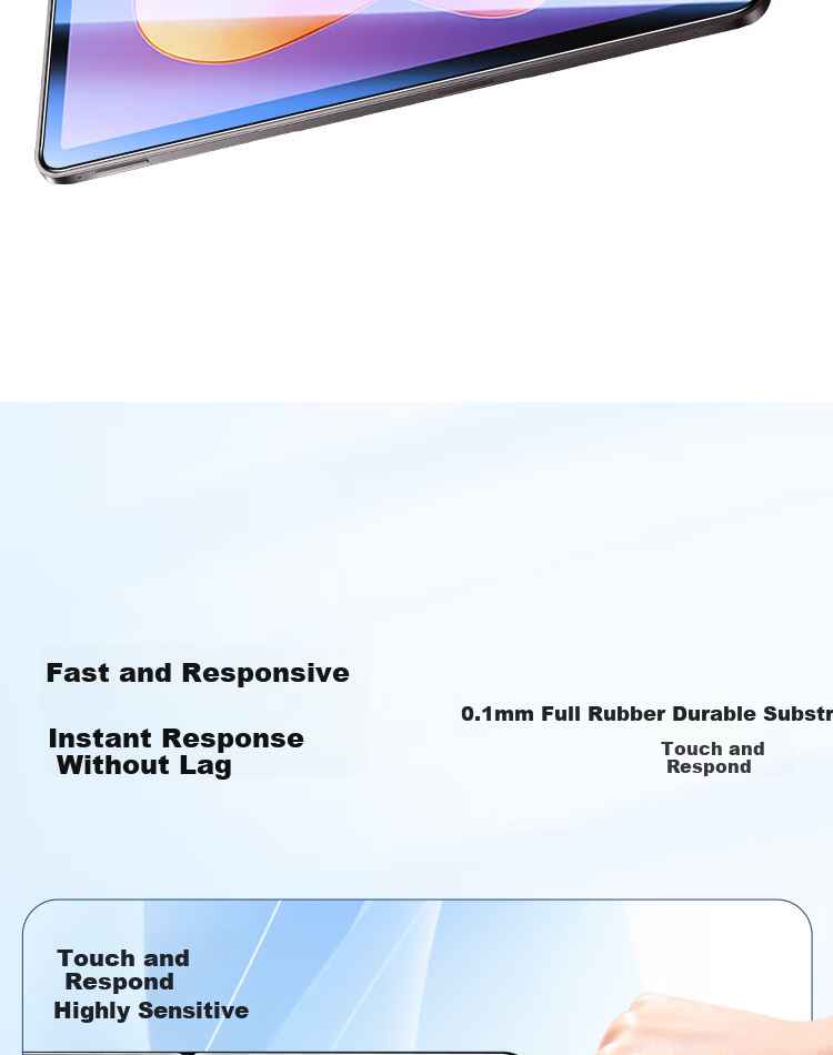 ESCASE Dust Removal Instant Sticker for Redmi Pad 2 Tempered Glass Screen Protector Xiaomi Redmi Pad 2 11-inch Tablet Full-Screen Dust-Free Alignment Film Tool 9