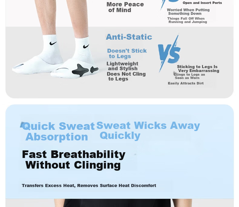 LangSha Men's Summer Breathable Lightweight Loose Casual Outdoor Quick-Dry Running Fitness Ice Silk Shorts 6