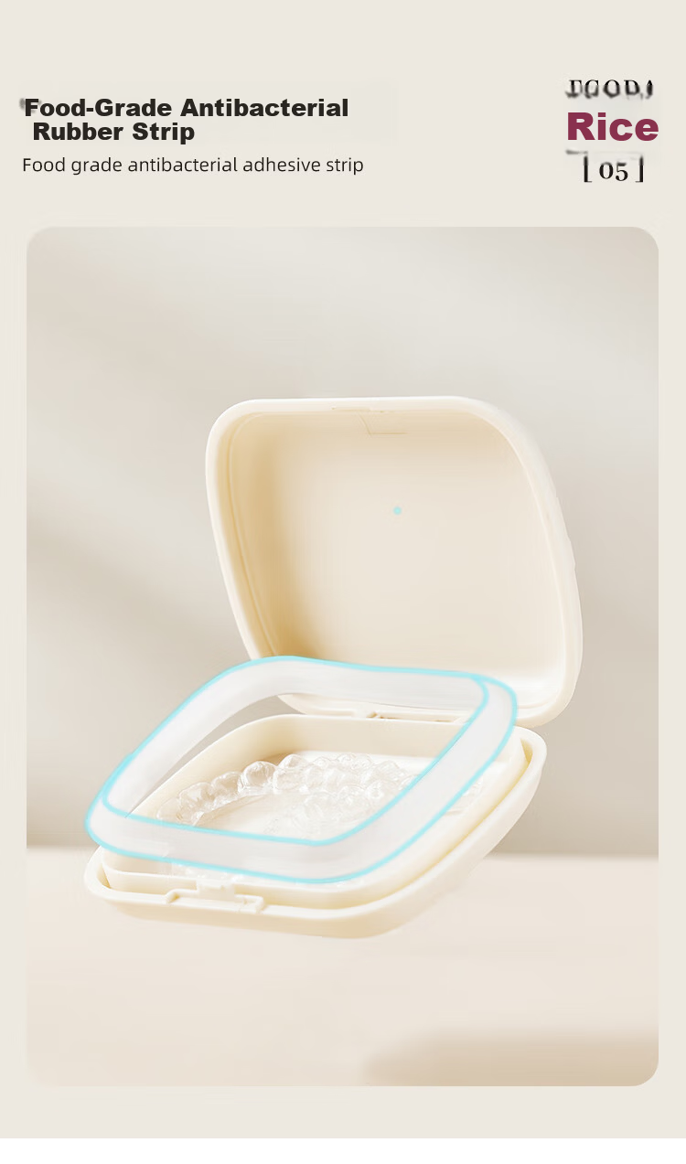 Imakara Japanese Invisible Aligner Case, Portable Orthodontic Retainer And Denture Storage Box, Soaking And Cleaning Container 9