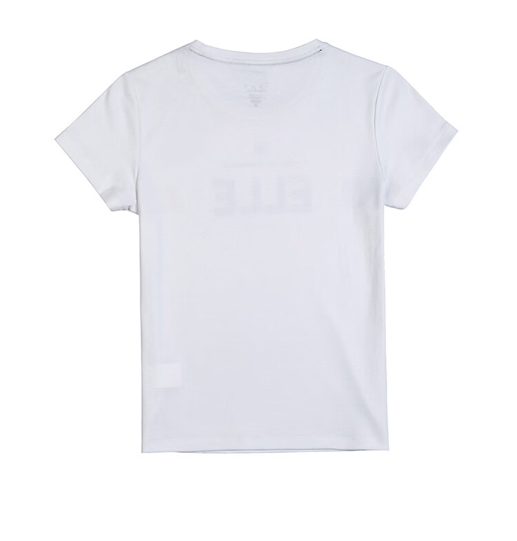 ELLE ACTIVE Women's Cotton T-Shirt Short Sleeve Simple Fashion Letter Print Casual Sports Round Neck Top Summer White S 10
