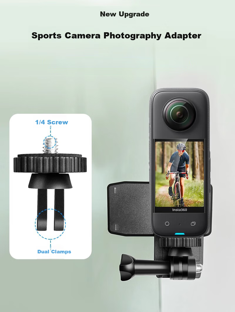 BIAZE Compatible with DJI Pocket 3 Accessories, Yingshi 360x5/x4/x3 Adapter, GoPro And Other Action Camera 1/4 Adapter, JS101 1