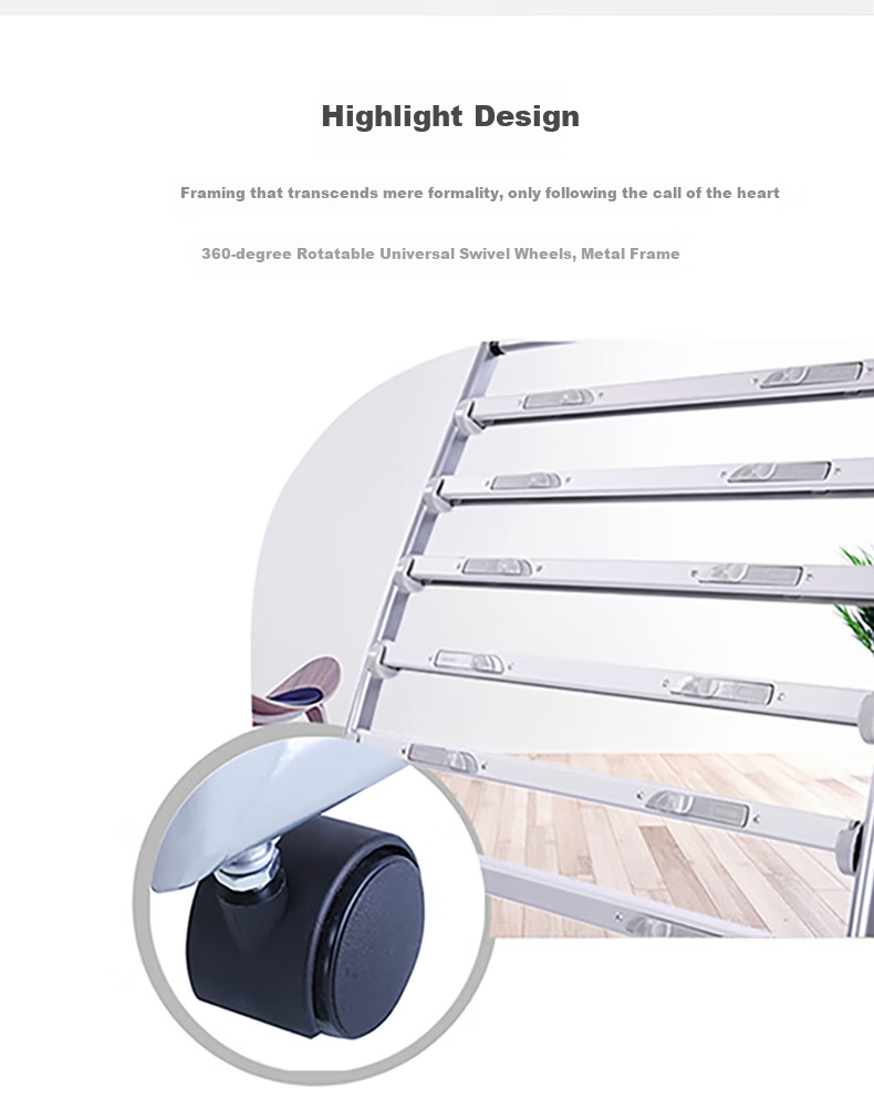 Deli 3-Tier Business Metal Newspaper Rack Magazine Rack Book Rack Brochure Display Shelf Floor Standing Document Rack Height 1.27m 9308 Y-Type 7+1 Layers Aluminum Alloy Clips 2