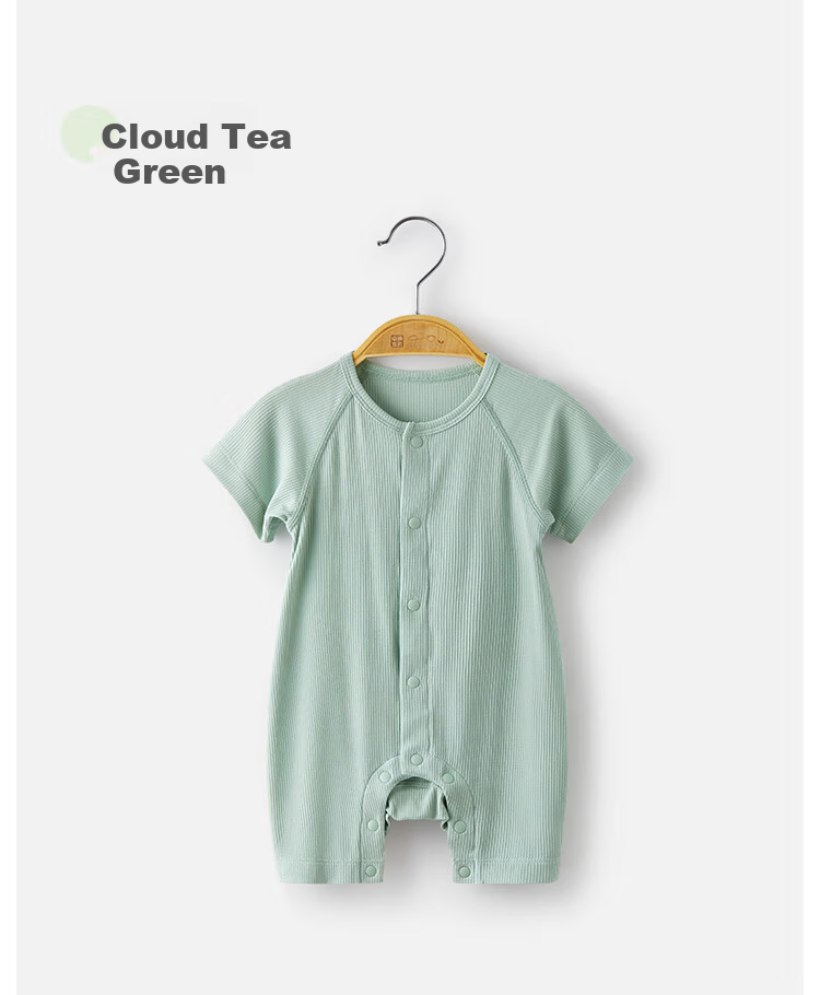 Wismorni Baby Short Sleeve Romper Spring Summer Thin Modal Unisex Infant Outfit Outdoor Crawling Clothes Summer Wear 13