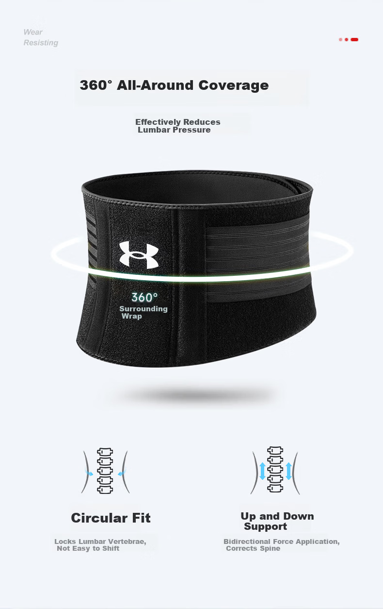 Under Armour Lumbar Support Belt for Sports and Fitness, Relieves Lumbar Disc Herniation, Muscle Strain, and Prolonged Sitting, Provides Deadlift Support and Waist Compression, Size L 6