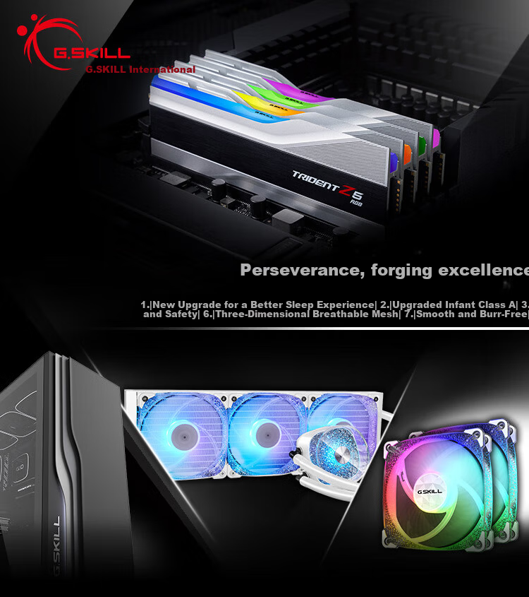 G.SKILL Trident Z5 DDR5 16GB (1x16GB) 6000MHz Desktop Memory - Flame Blade (Dark Night Black) / C36 8