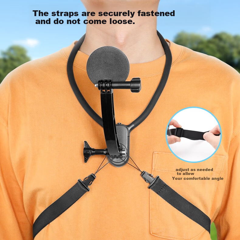 Qiye Magnetic Neck Phone Holder Magsafe Compatible First-Person Live Streaming Video Recording Extended Repair Unboxing Stand 3