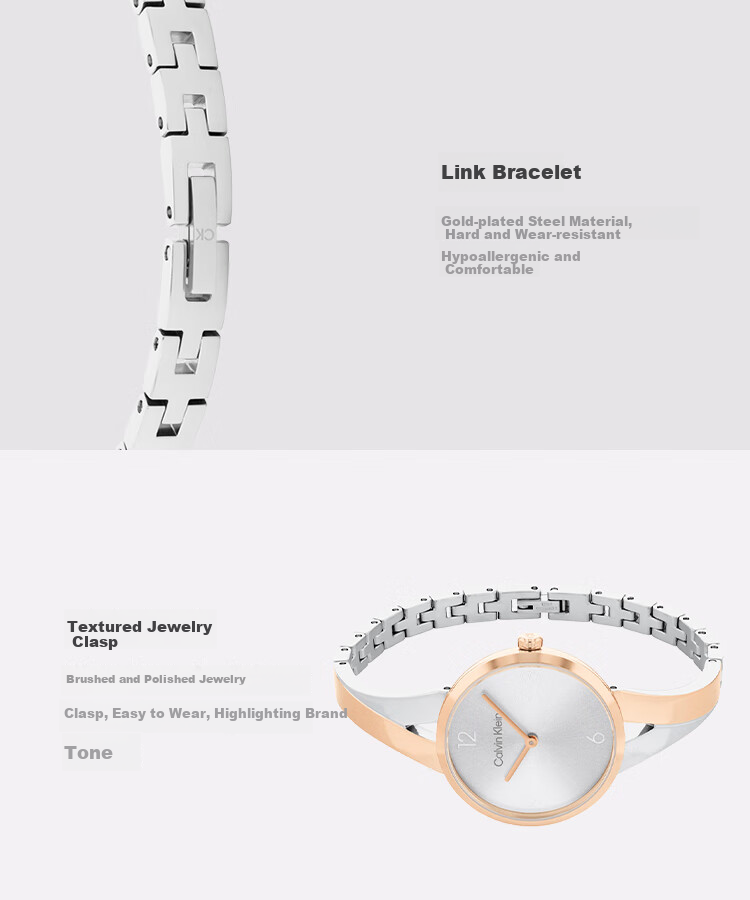 Calvin Klein CK Fashion Series Elegant Quartz Women's Watch 25100026 Gift for Girlfriend Holiday Present 3