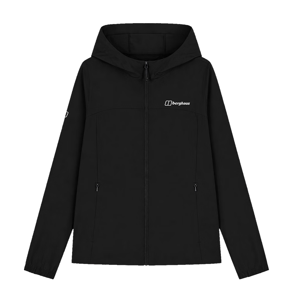 Berghaus 26 Summer New Aura Women's Sun Protection Jacket UPF50+ Windproof Lightweight UV Protection Rock Black L