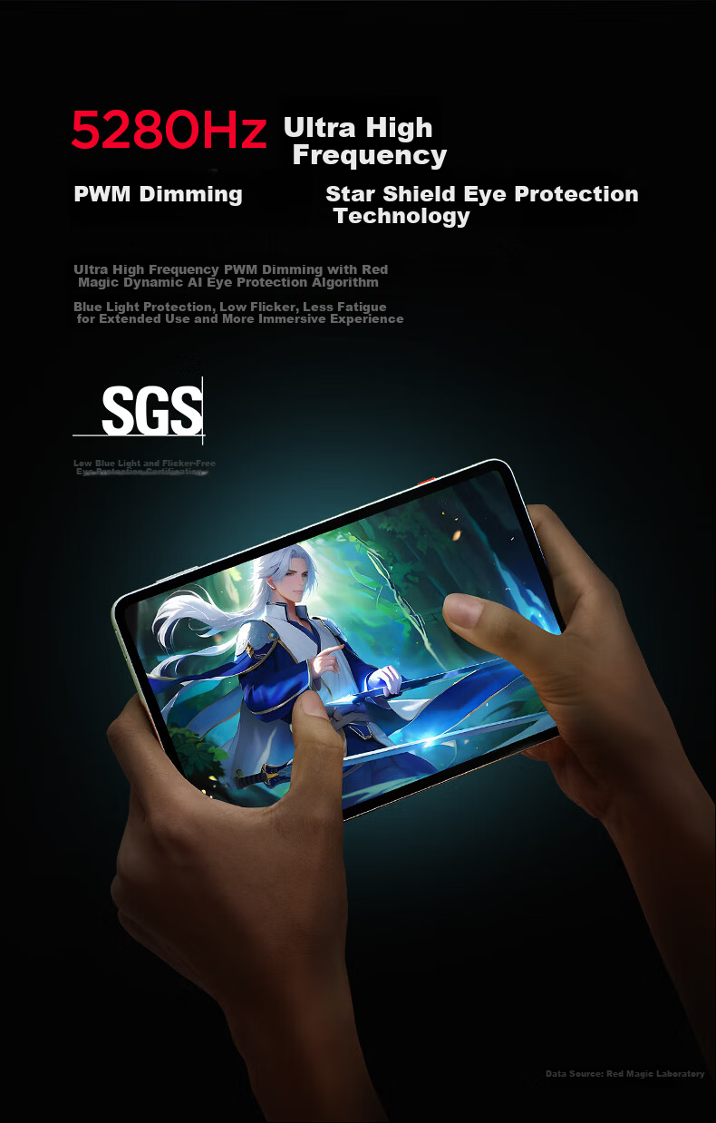 Nubiyahongmo Gaming Tablet 3 Pro, 9.06-Inch OLED Gaming Screen, Snapdragon 8 Ultimate Edition, 8200mAh Battery, Gaming Mini Tablet, 16GB+512GB Dark Night Versio 15