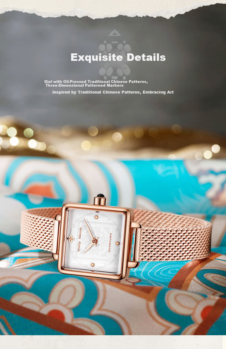 Welly Merck Flying Shadow Quartz Women's Watch Waterproof Birthday Gift 5