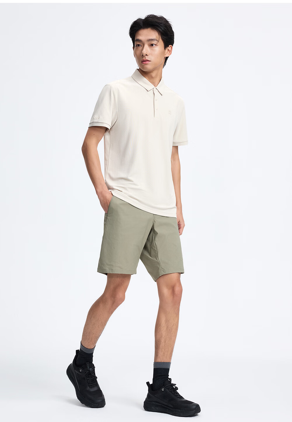 Toread Men's Summer Short Sleeve Polo Shirt Business Casual Antibacterial Quick-Dry Solid Color Shoulder Cooling Tee 15