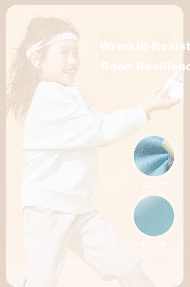 JEANSWEST Girls' Sweatshirt Spring Autumn 2025 Children's Air Layer Top Stylish Long Sleeve Loose Fit Clothes for Older Kids 9