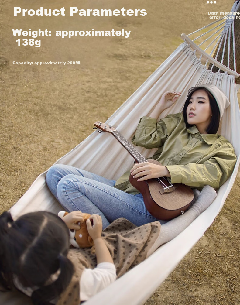 Ansell Portable Outdoor Double Hammock Thickened Wide Durable High Load Swing Hammock 8K00267 7