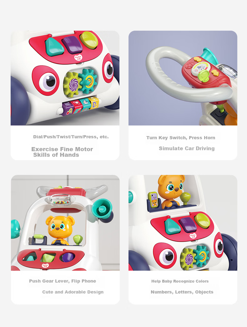 HUILE TOYS Infant Newborn Baby Walker Toy Toddler Boys Girls Birthday First Year Gift 23