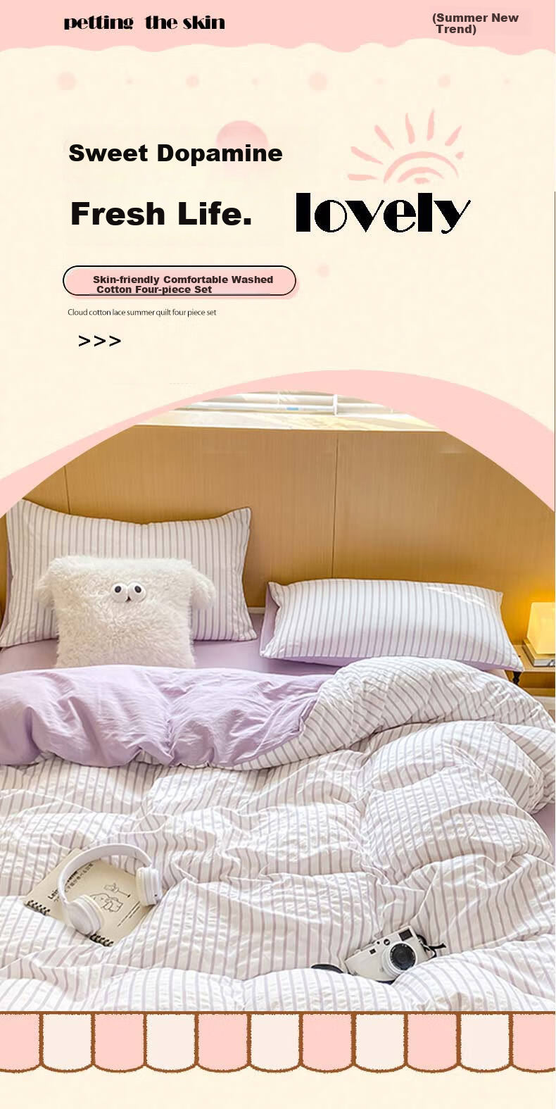 Yalu Cotton Bedding Set A-Class Machine Washable Bare Sleeping Duvet Cover Pillowcases Bed Sheet Single Three-Piece Set for 1.2-Meter Bed Grass Gree 1
