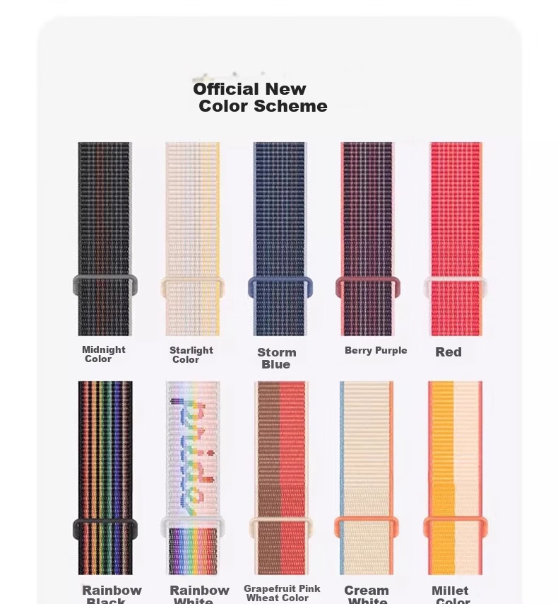 Belt Brother Nylon Loop Sport Band for Apple Watch S10/9/8/7/11/SE/Ultra2/1/3 Braided Nylon iWatch Strap Plum Color 10
