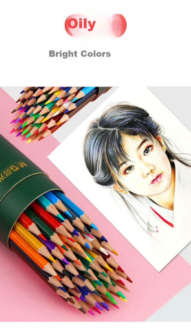 M&G Stationery 36-Color Water-Soluble Colored Pencils with Brush, Red Tube, Student Art Coloring Set, Birthday and Back-to-School Gift AWP36811 4