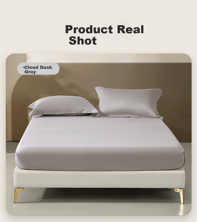 Bellees 100% Cotton Long-Staple Cotton Fitted Sheet Pure Cotton Mattress Cover Full Wrap Anti-Dirt Fitted Sheet 60S Long-Staple Cotton 11
