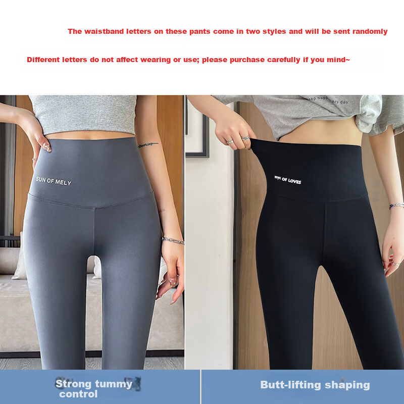 LangSha Women's 3/4 Length Sharkskin Pants Summer Thin Outerwear Leggings Ice Silk High Waist Petite Fitness Yoga Cycling Pants 22