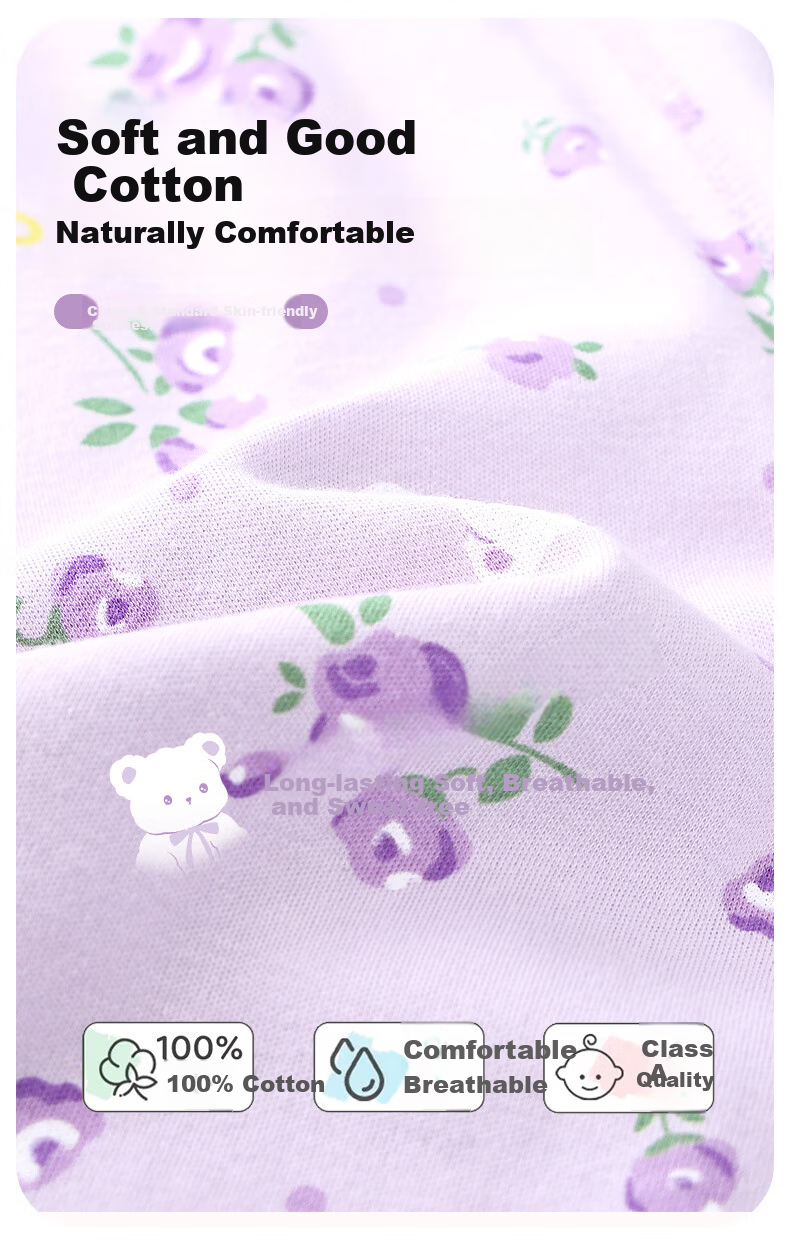 DEESHA Kids Thermal Leggings 2-Pack Girls Baby Autumn Winter Warm Cotton Underwear Pants Youth Pure Cotton Home Sleepwear 3