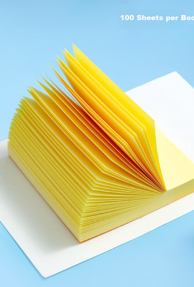 M&G Stationery Sticky Notes 1200 Sheets Yellow 76x76mm Large Memo Pads Notebook Labels YD-940-ZZ 4