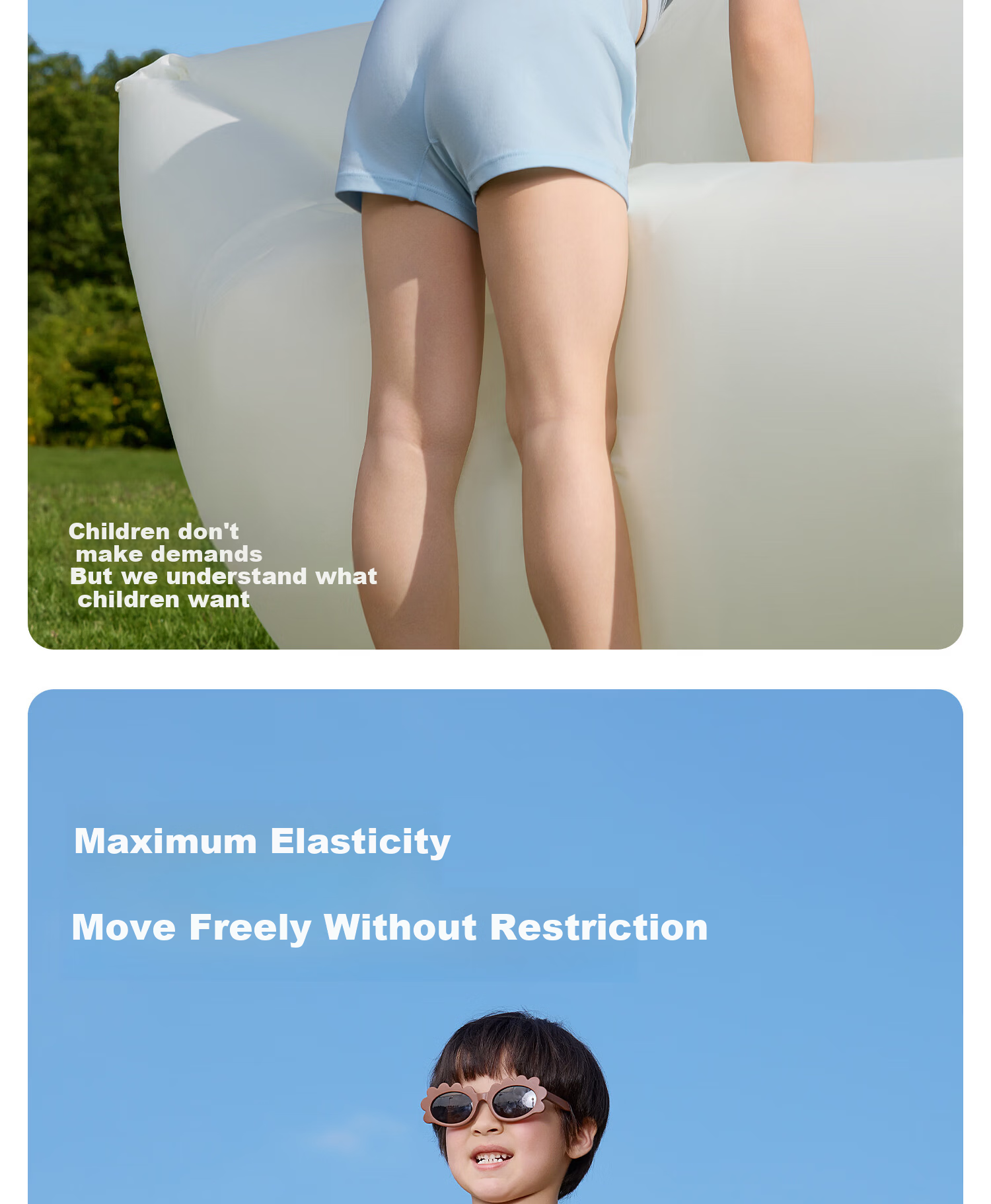 BADIGAO Disposable Cotton Children's Underwear Daily Use Boys Girls Boxer Medical Grade Sterile Wash-Free Shorts 7