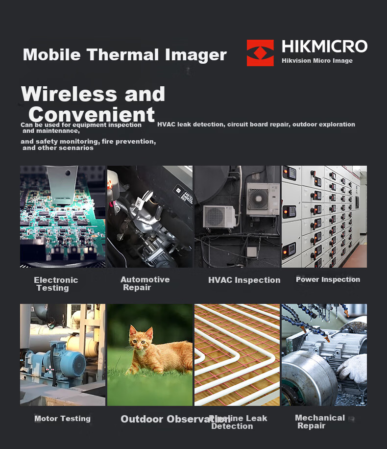 HIKMICRO Thermal Imager Mobile Infrared Thermal Camera HD Night Vision Temperature Measurement Inspection Leak Detection P20 V2 3