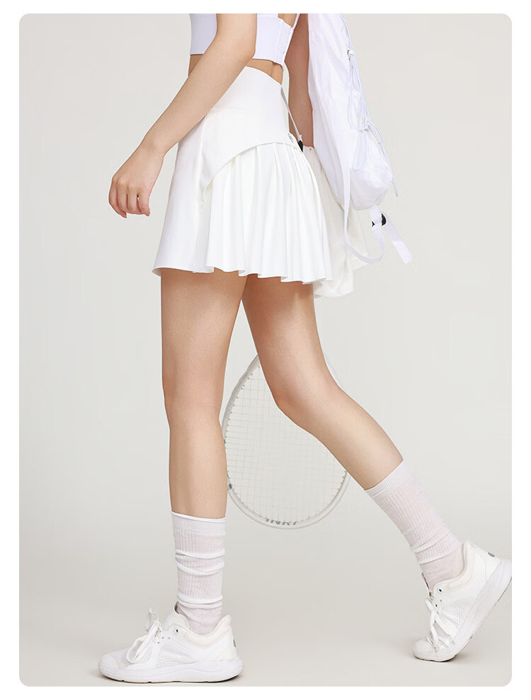 Langsha Ice Silk Sports Skirt Women Summer New Quick-Dry Anti-Exposure Yoga Skirt A-Line Small Size Sun Protection Half Skirt 12