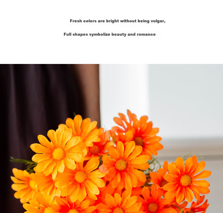 SUGER LOVE Artificial Flowers, Cacalia, 2 Stems, 50cm, Simple Living Room Decoration, Bouquet, Flower Vase, Floral Arrangement 11
