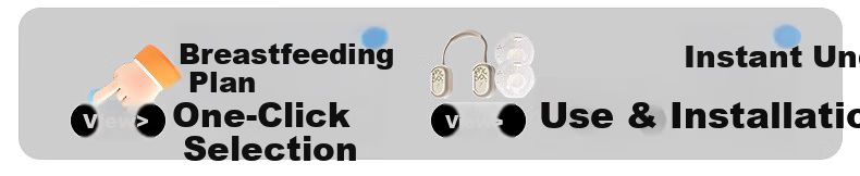 Xiaoyaxiang Hands-Free Double Electric Breast Pump Portable Neck-Hanging Variable Frequency High Suction Milk Extractor with Storage Bag 2