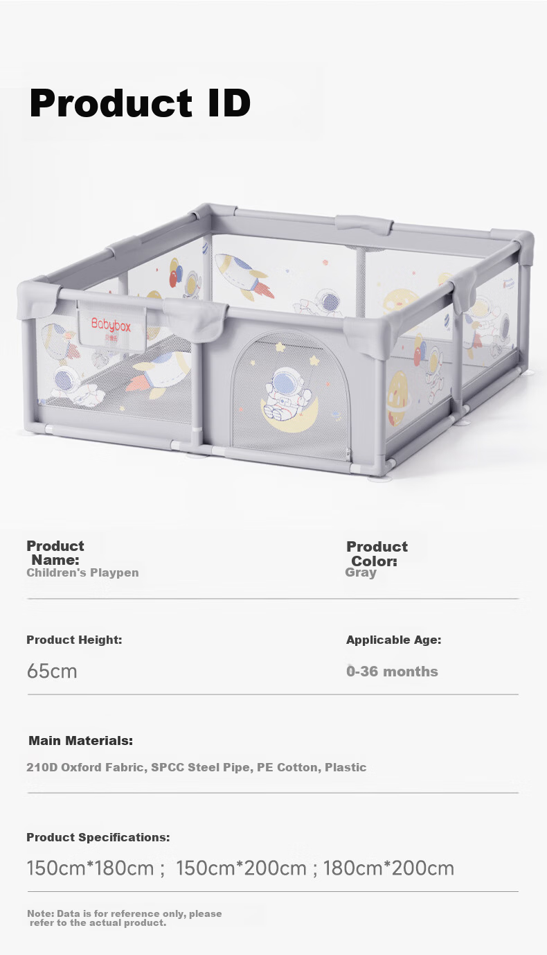 Beiboshi Babybox Baby Play Pen, Infant And Toddler Safety Barrier, Crawling Mat for Living Room And Indoor Use 18