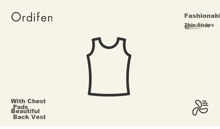 Ordifen Women's Seamless Padded Camisole Spring Summer Double Cross Back Basic Tank Top Black M 1