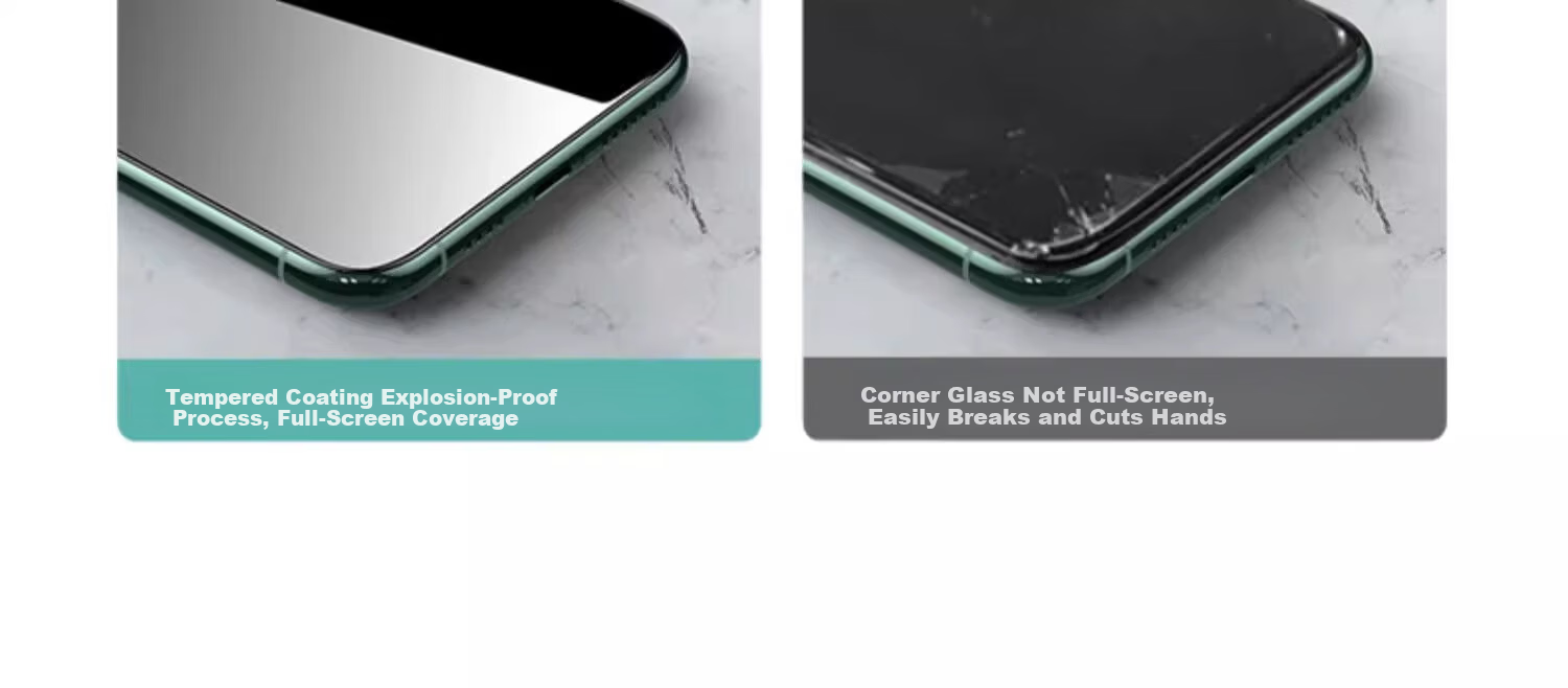 DIVI [Value Pack of 2] Tempered Glass Screen Protector for Apple IPhone 12 Pro Max, Eye Protection Anti-Blue Light Full Coverage Glass Shatterproof Protective Film 1