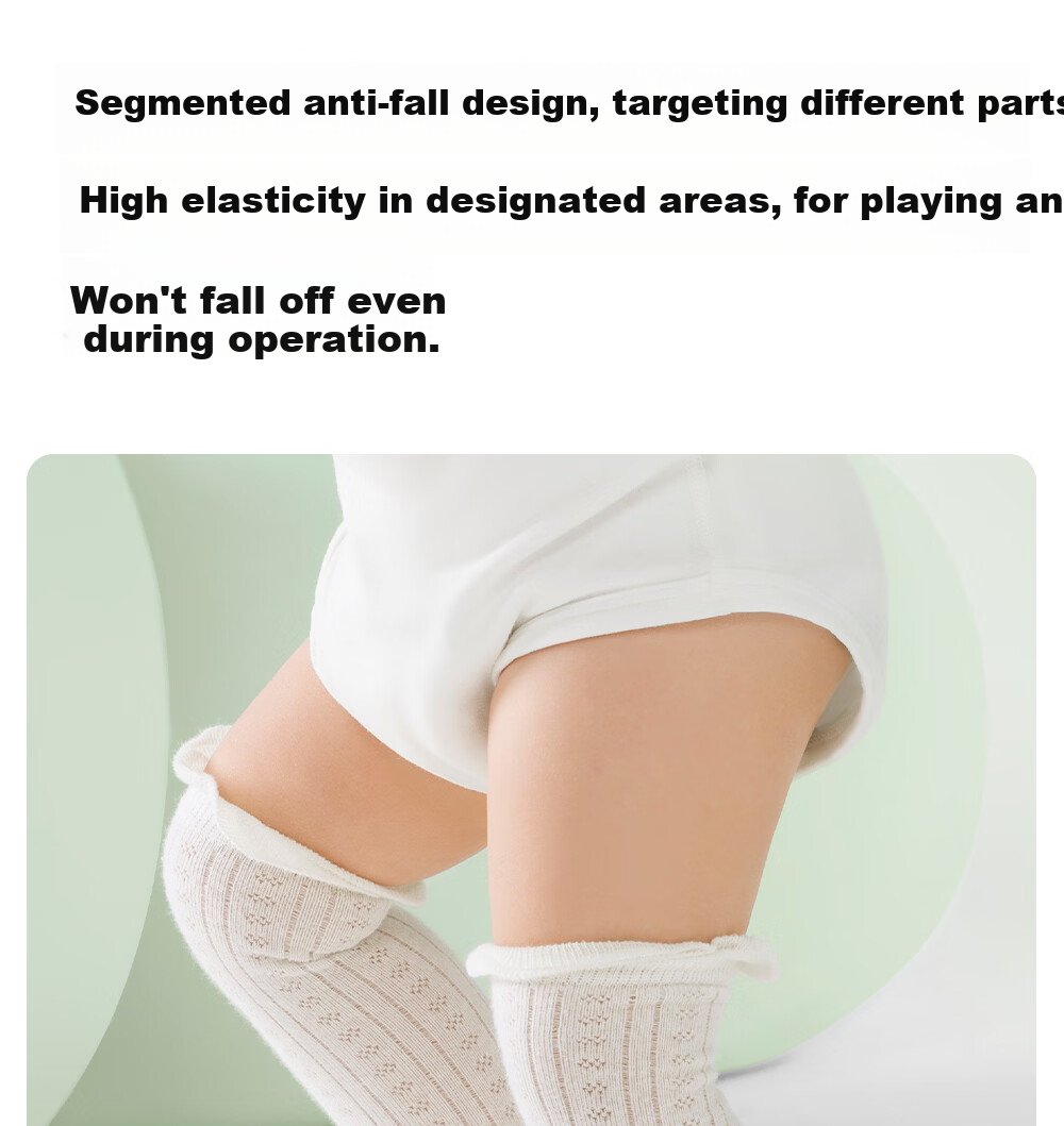 Betis Baby Socks Summer Thin Breathable Mesh Anti-Mosquito Knee Protection Long Tube Socks for Children 16