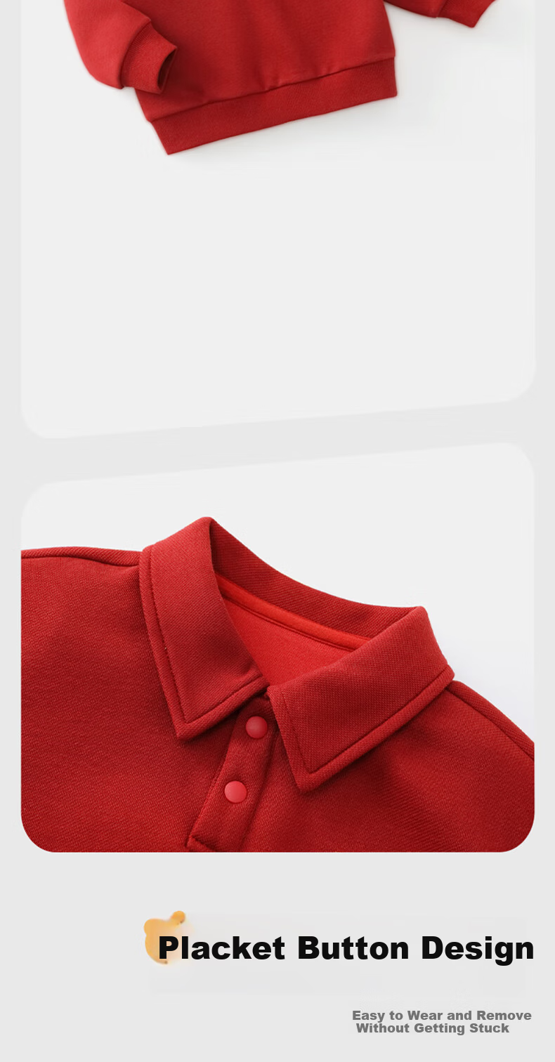 Ciciibear Boys' Long Sleeve Hoodie Spring and Autumn New Children's Polo Shirt Baby Spring Top Toddler 2024 2