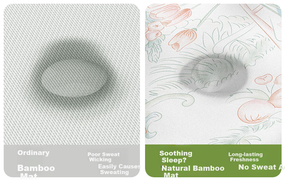 Betis Baby Cooling Mat A-Class Ramie Cooling Pad for Babies Children's Kindergarten Nap Bed Mat Holiday Garden 100*56cm 16