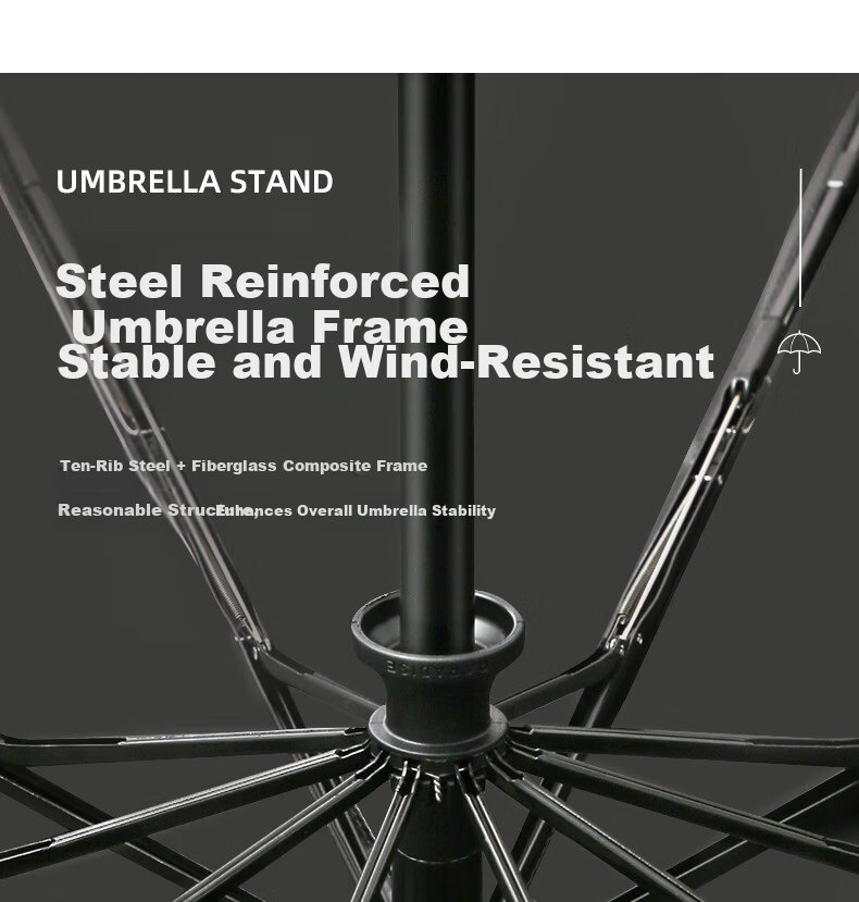 Paradise Umbrella Fully Automatic Folding Sun Umbrella UV Protection Three-Fold Large Umbrella Unisex Sweet White 10