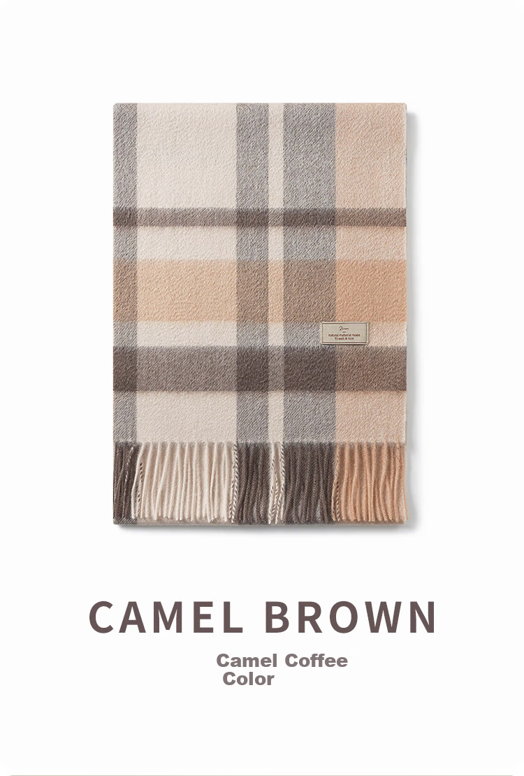 JIUMU 100% Cashmere Scarf Women Autumn Winter Shawl Warm Neck Warmer Birthday New Year Gift Box Set 13