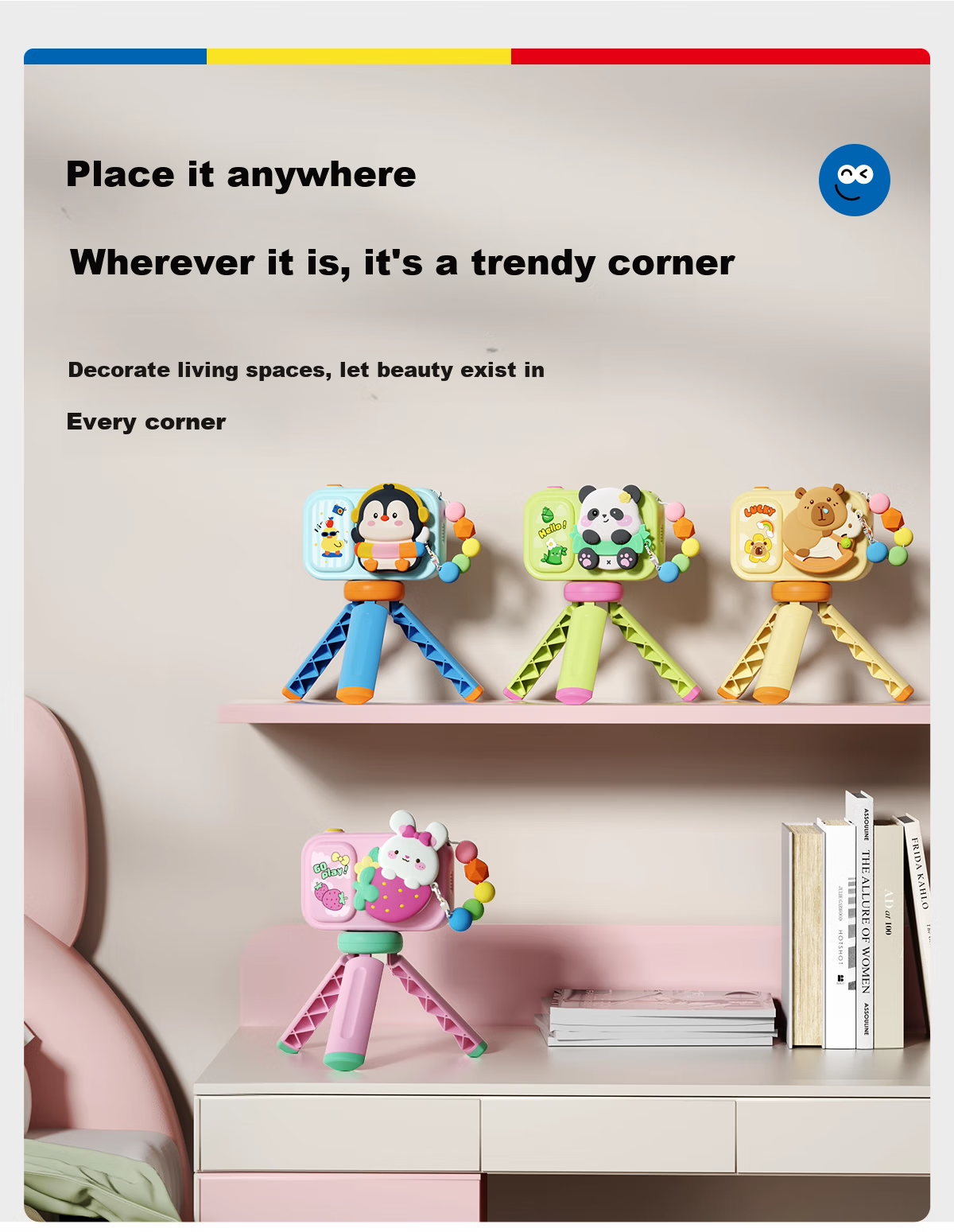 Carlbaby Kids Camera Toy 3-6 Years Instant Print Photo Video Recorder Birthday Gift for Boys and Girls 9